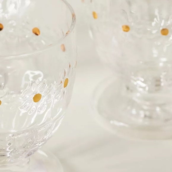 Anthropologie "Goblet Set in Daisy" - Picture 2 of 3